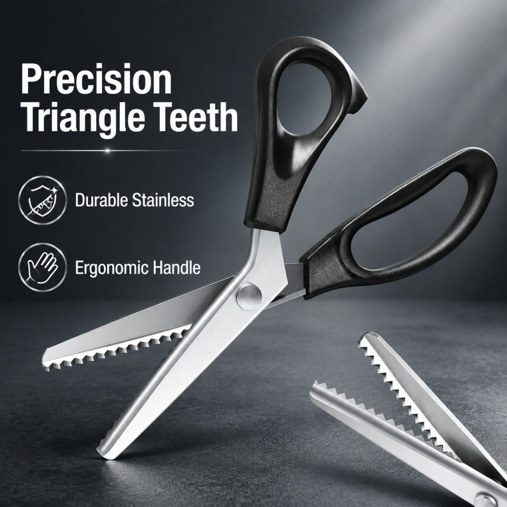 Scissors Stainless Craft - Stainless Steel Pinking Shears Triangle Zig