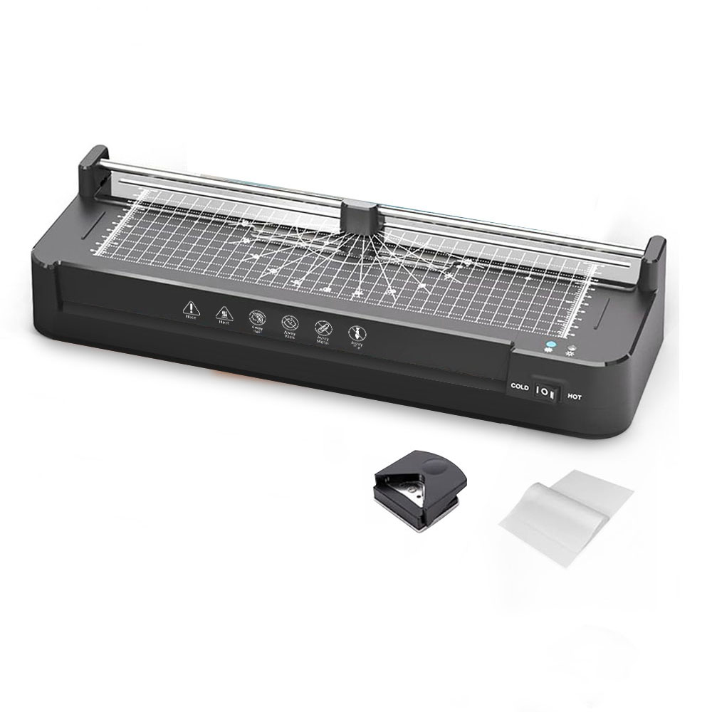 Document Laminator Pouch - Hot/Cold Plastic Pouch Laminator for A3/A4/A5/A6