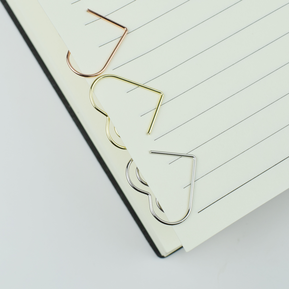 12-Piece Set Heart Paper Clips - Binder Clip Assorted ulasan dan harga