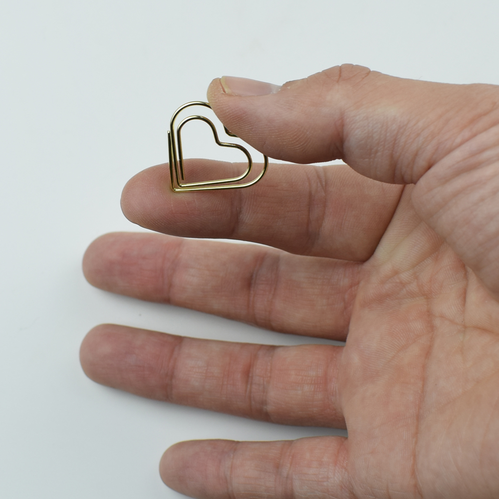 12-Piece Set Heart Paper Clips - Binder Clip Assorted ulasan dan harga