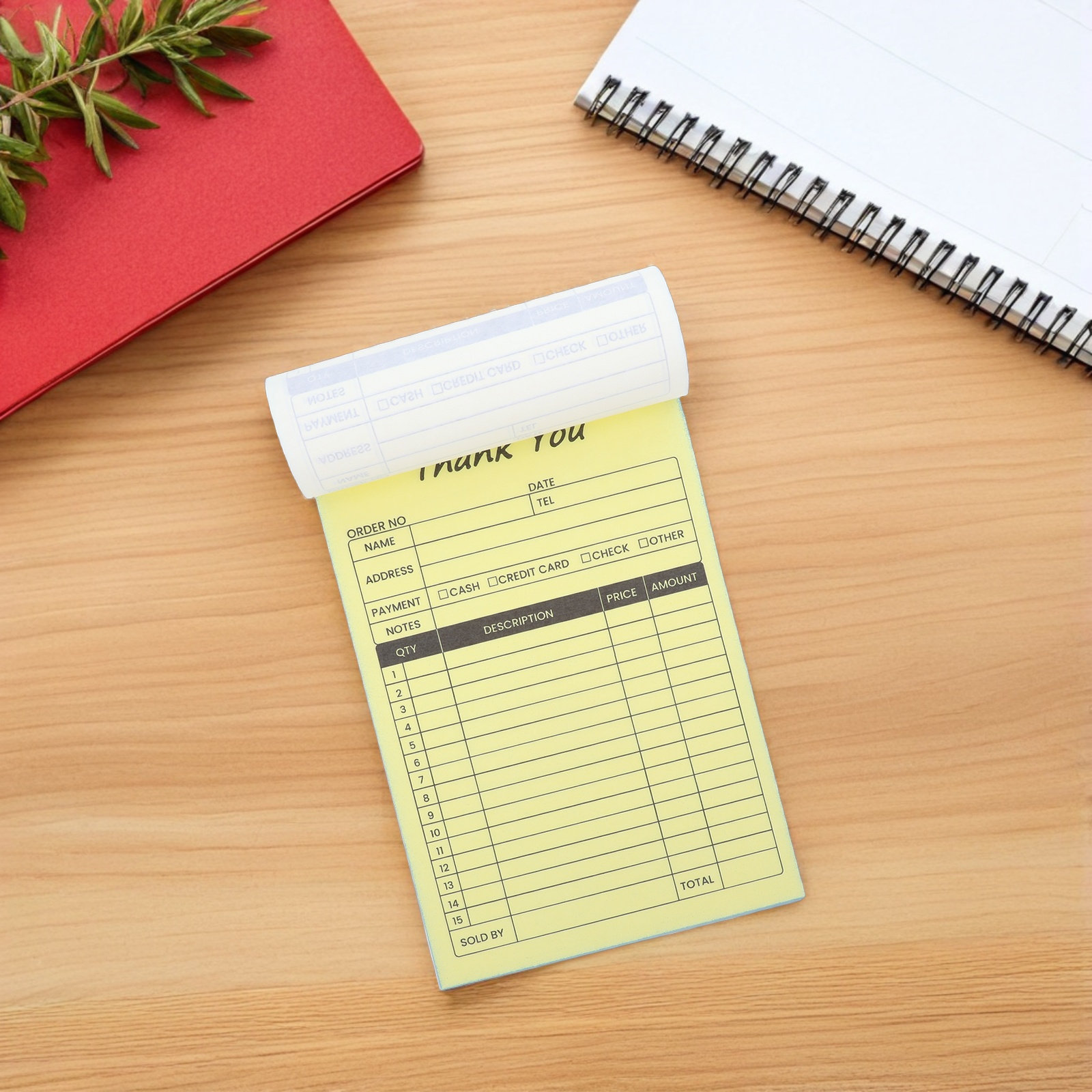2Pcs Carbon Copy Receipt Book  - Carbon Copy Book ulasan dan harga