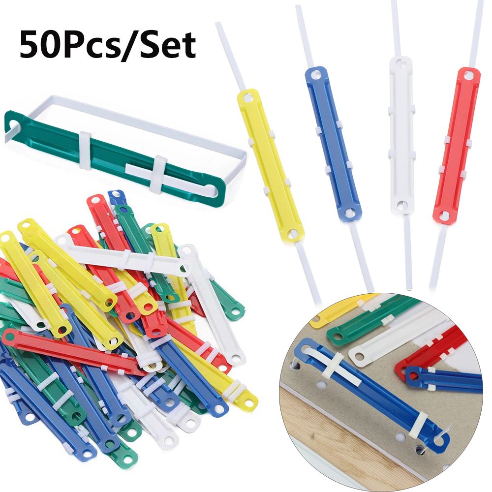 50 PCs/Set File Paper Fastener - Binder Clip Assorted ulasan dan harga