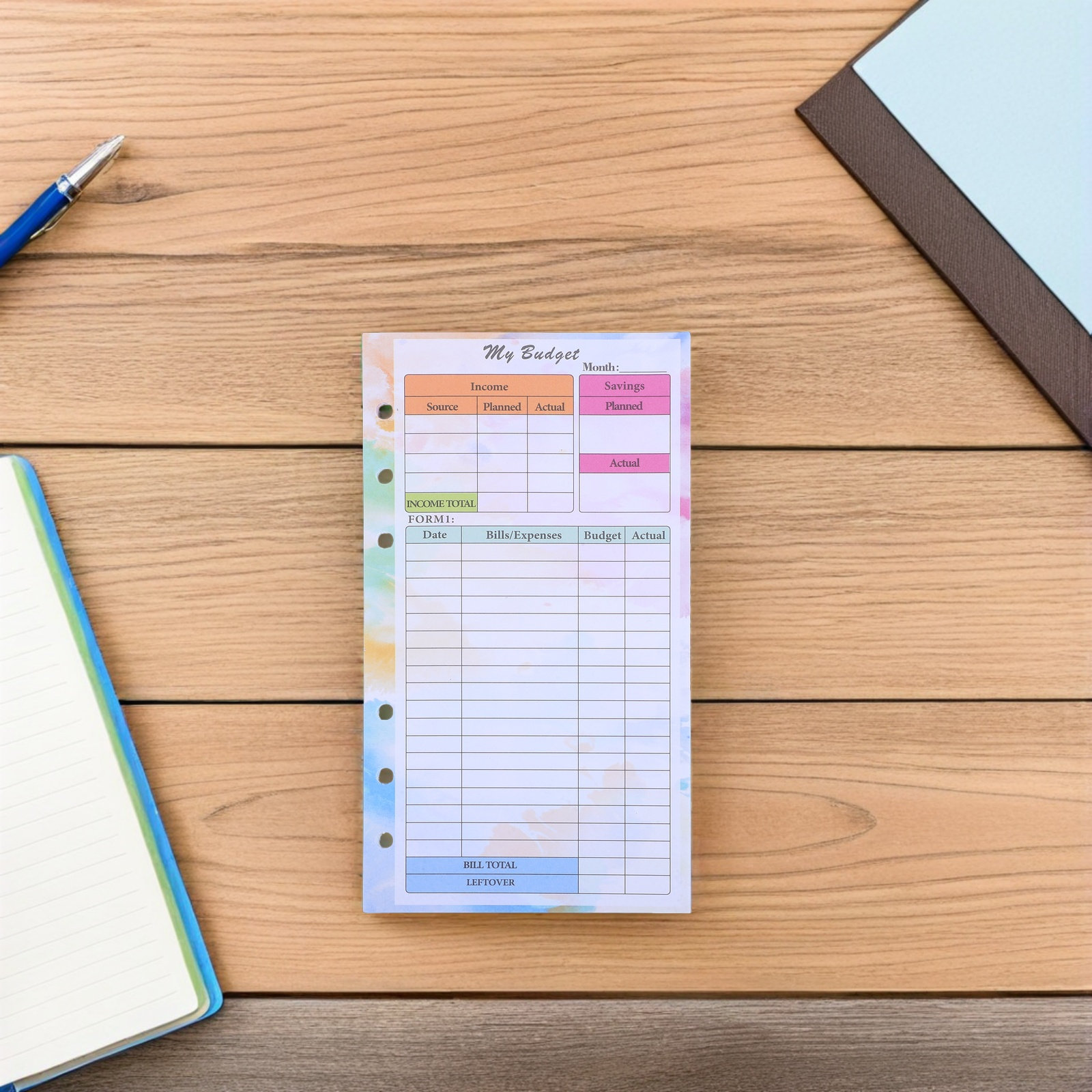 28Sheets A6 Planner Refillable - Planner Weekly Budget ulasan dan harga