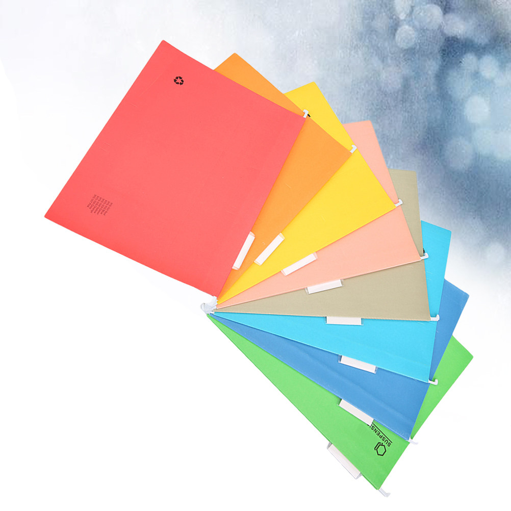 8Pcs Bright Color Hanging File - File Folder Hanging ulasan dan harga