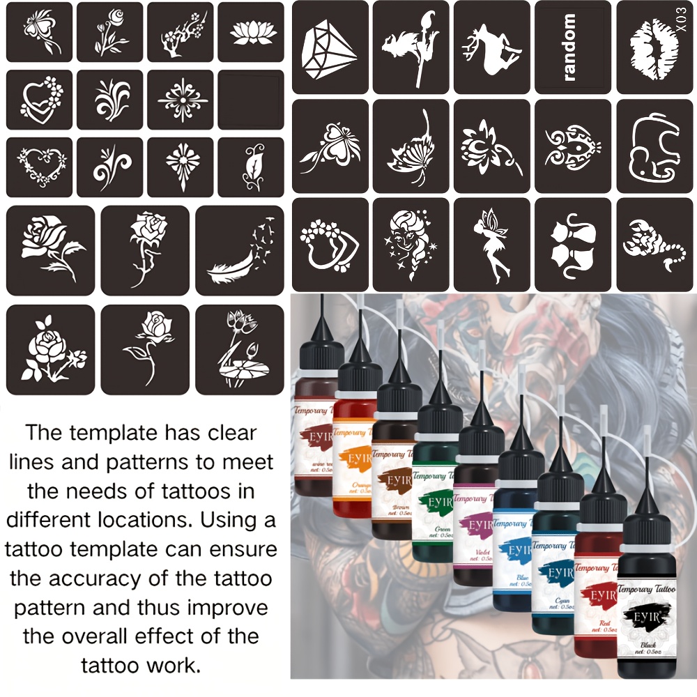 12 Colors Temporary Tattoo Gel - Gel Ink Pen Set ulasan dan harga