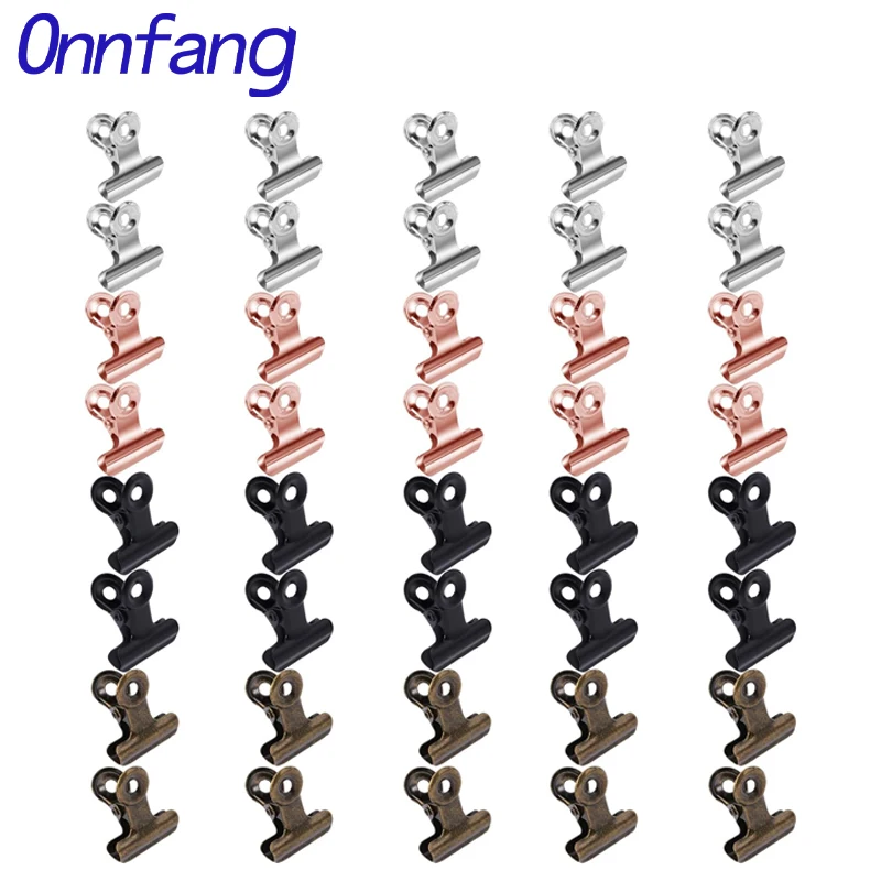 40/20PCS  Set Mini 21x23mm Met - Binder Clip Assorted ulasan dan harga