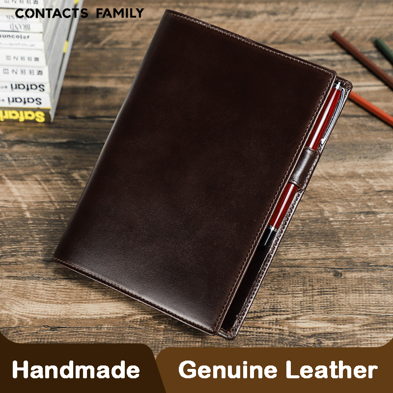 Genuine Leather Handmade A5 La - Office Stationery Supply Business ulasan dan harga