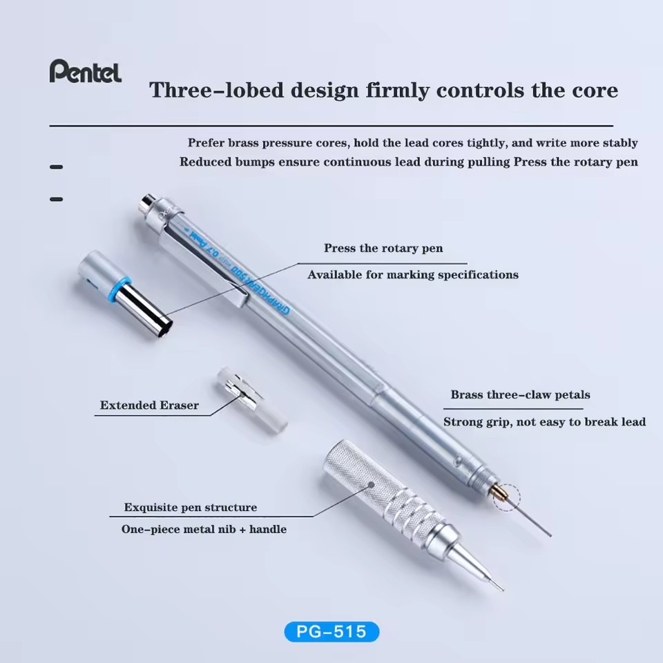 Japan Pentel Graph Gear Drafti - Pentel Pen Energel ulasan dan harga
