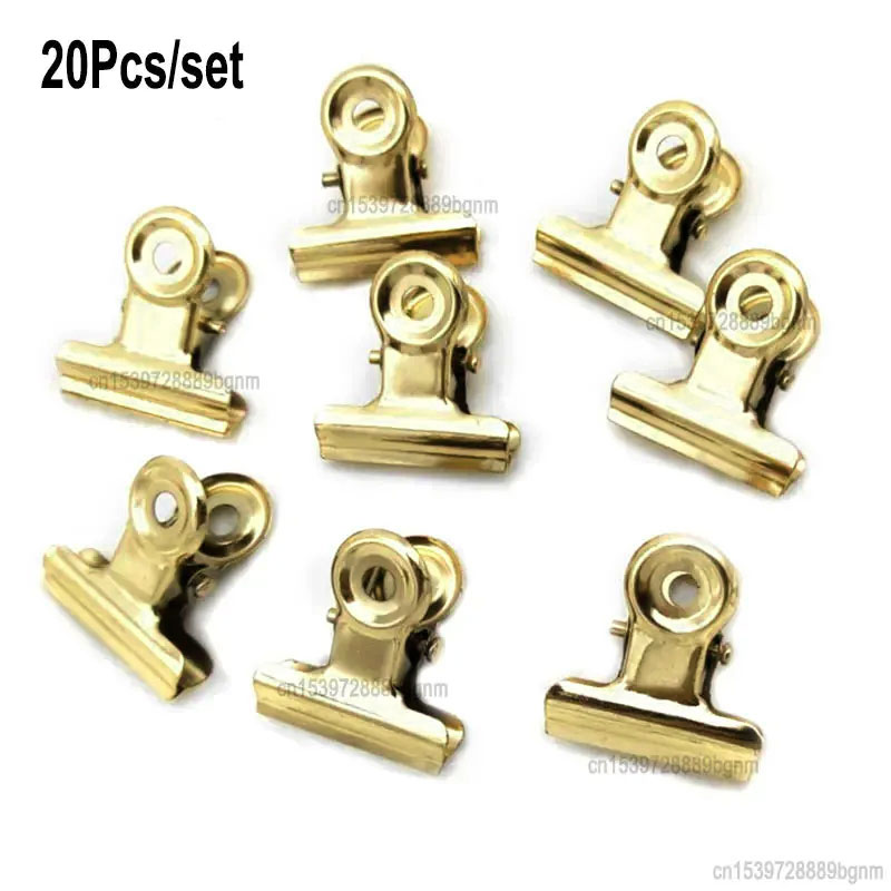 20PCS/Set 21mm*23mm Round Meta - Binder Clip Assorted ulasan dan harga