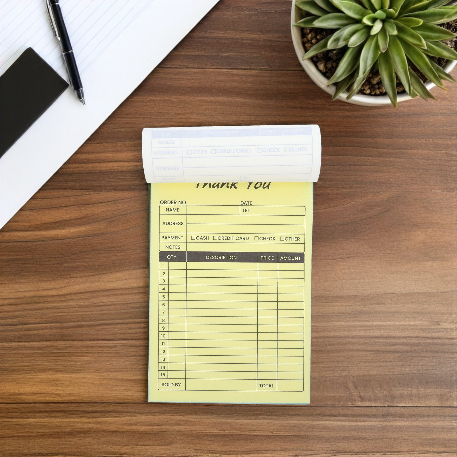 2Pcs Order Invoice Book 2-Part - Carbon Copy Book ulasan dan harga