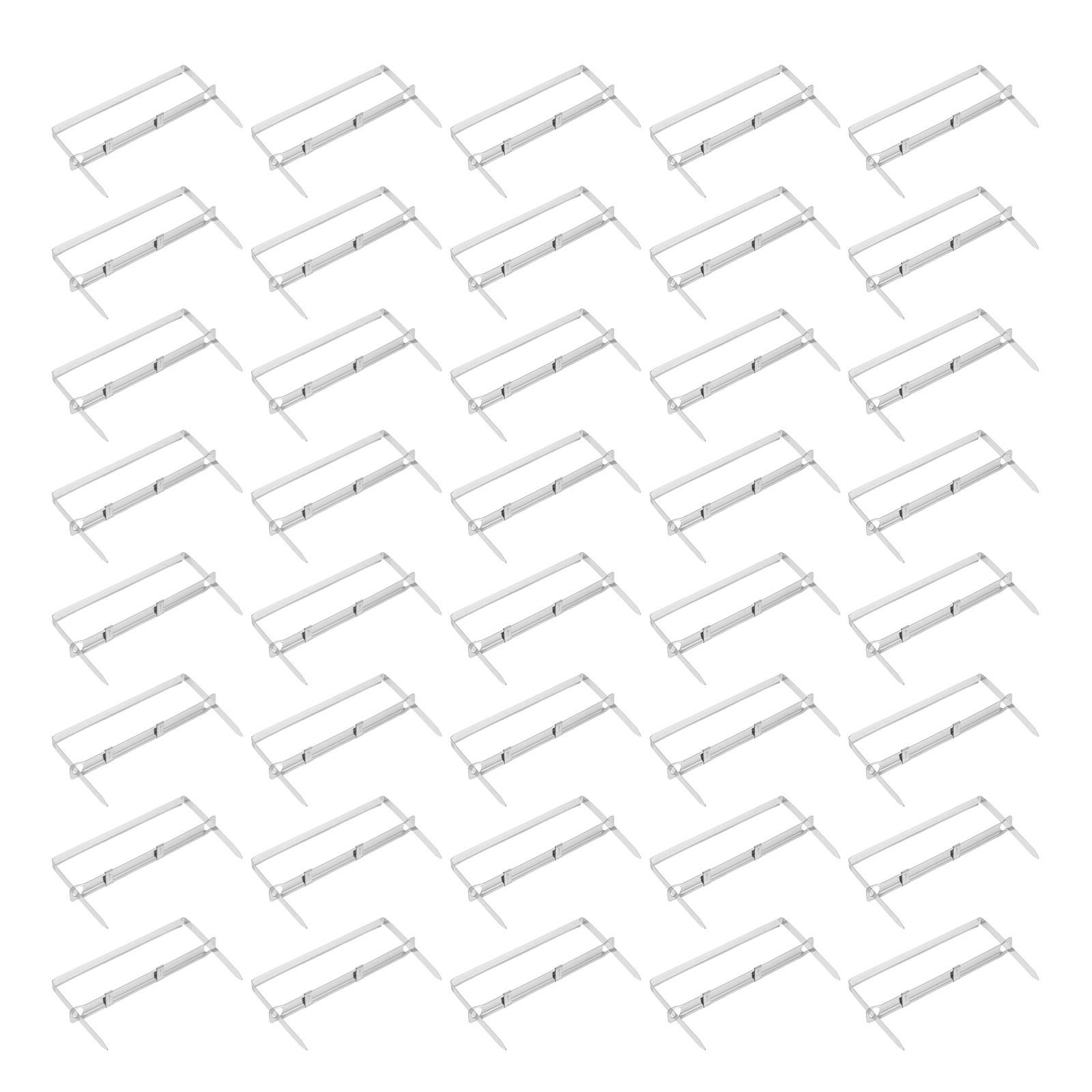 50Pcs 2 Hole Punch Prong Paper - Binder Clip Assorted ulasan dan harga