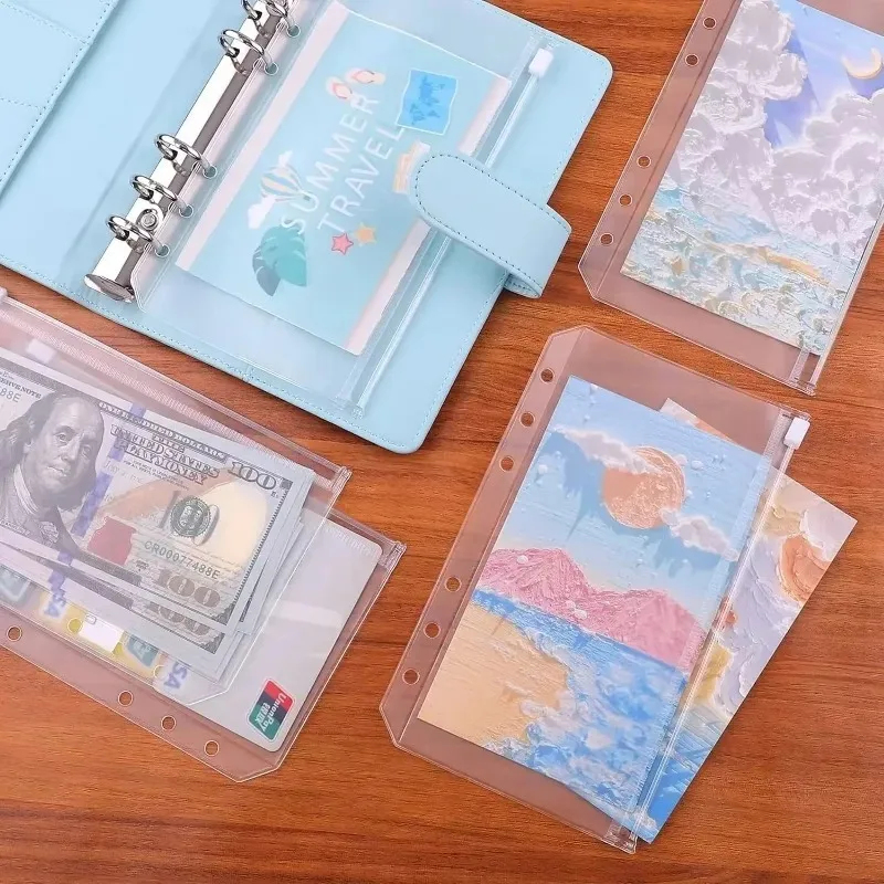 6-24PCS A6 6-Hole Zipper Binde - Planner Weekly Budget ulasan dan harga