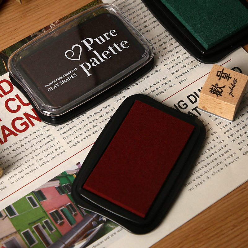 12 Colors Vintage Solid Color  - Self Inking Stamp ulasan dan harga