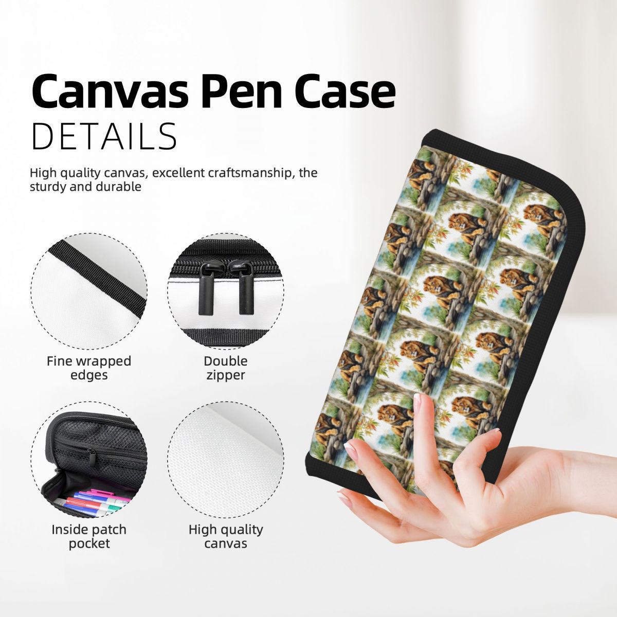 A Lion In A Forest Pencil Case - Lion Stationery & Office Supply(Kunshan)Co.Ltd ulasan dan harga