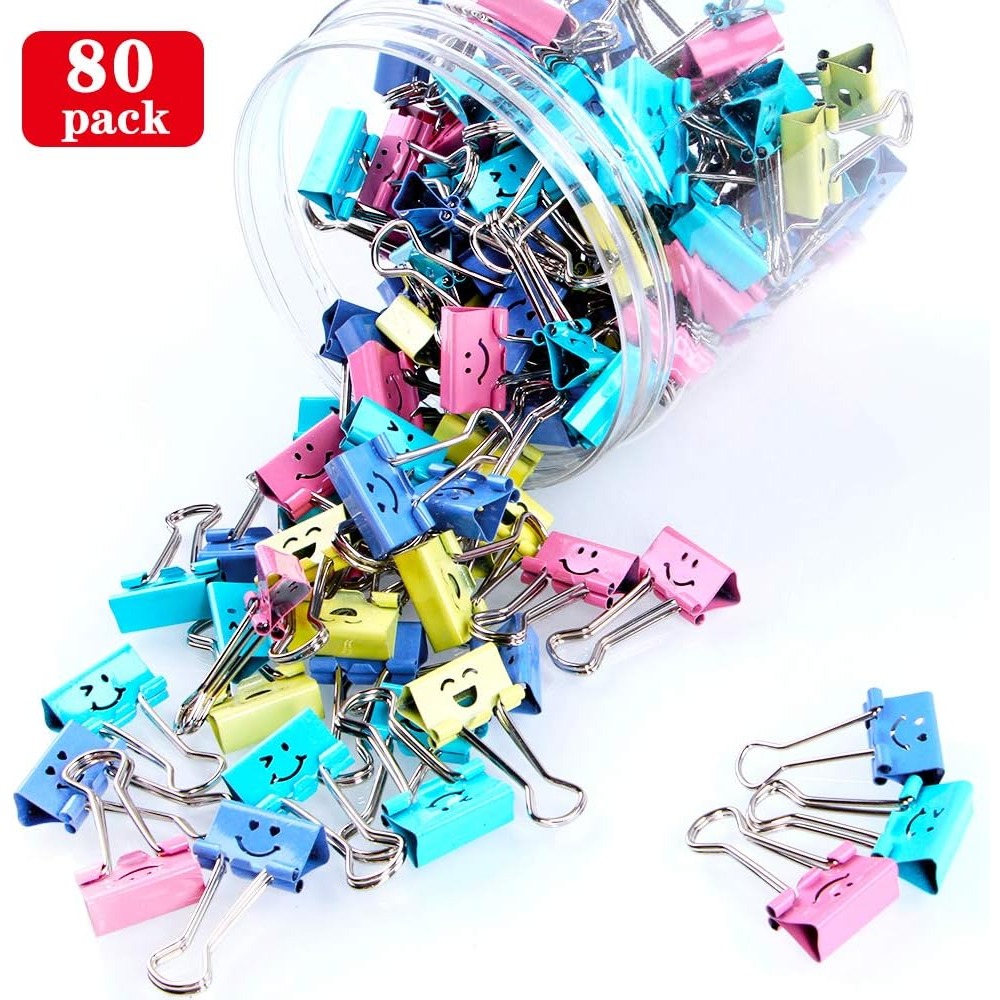 80Pcs Assorted Binder Clips, C - Binder Clip Assorted ulasan dan harga