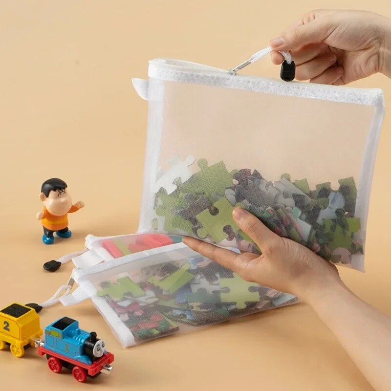 1/10 PCS Mesh Zipper File Bag  - File Folder Hanging ulasan dan harga