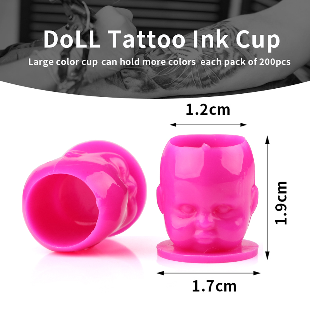 50pcs Plastic Disposable Tatto - Calligraphy Ink Bottle ulasan dan harga