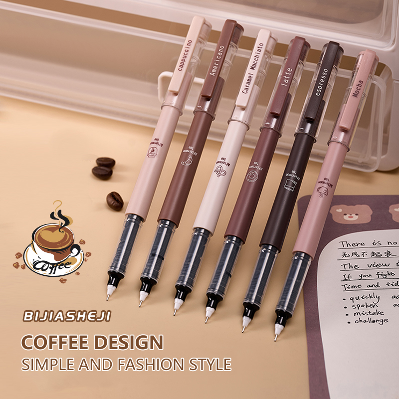 6 Pcs/Set Afternoon Tea Series - Gel Ink Pen Set ulasan dan harga